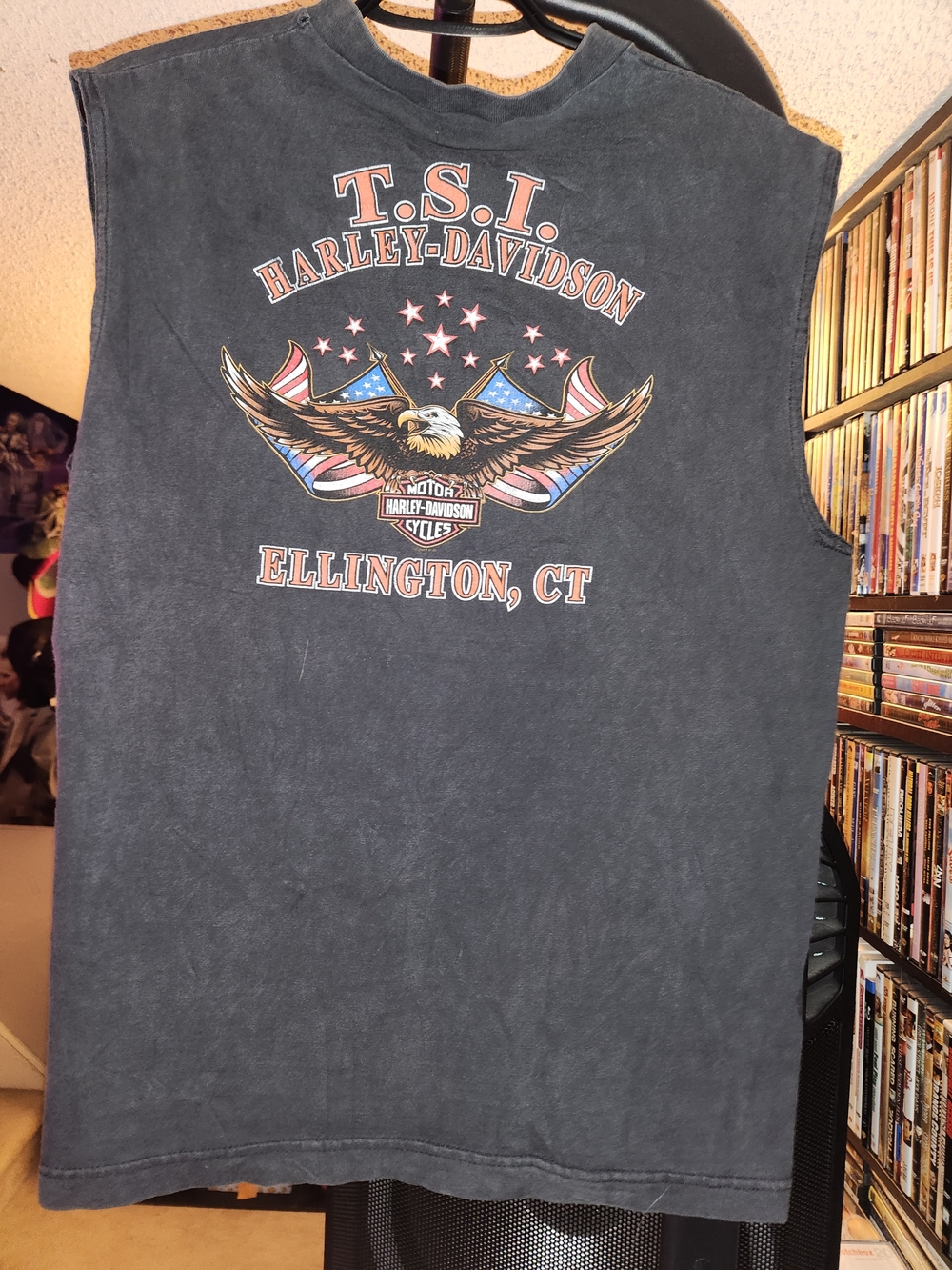 Harley-Davidson Kids Sleeveless Eagle Tee in Charcoal